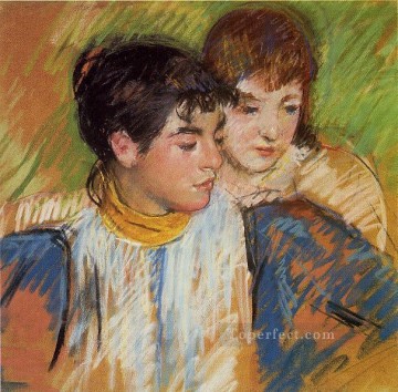 二人の姉妹の母親の子供たち メアリー・カサット Oil Paintings